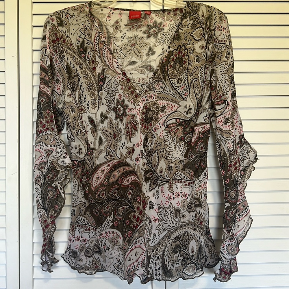 ESpirit Women’s XL Sheer Top
